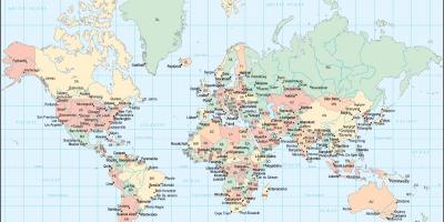 Гана улс дахь дэлхийн газрын зураг нь